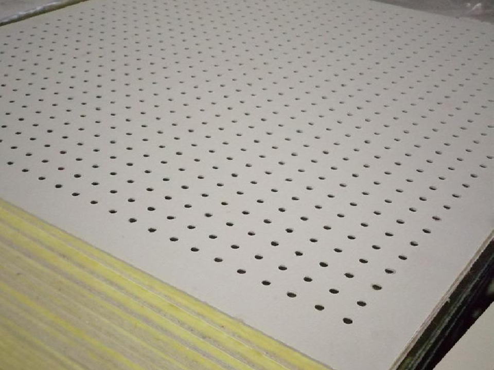 硅酸钙板复合玻璃棉穿孔吸音板
